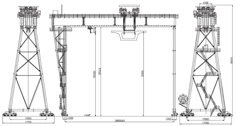 Lift Bridge-Girder Gantry Crane Sketch