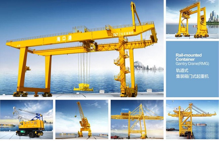 Rail-mounted container gantry crane
