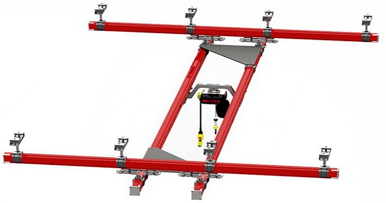 double girder suspension crane