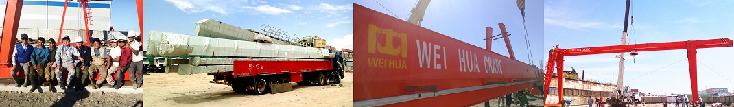 Electric hoist gantry crane - Construction industry - Central Asia
