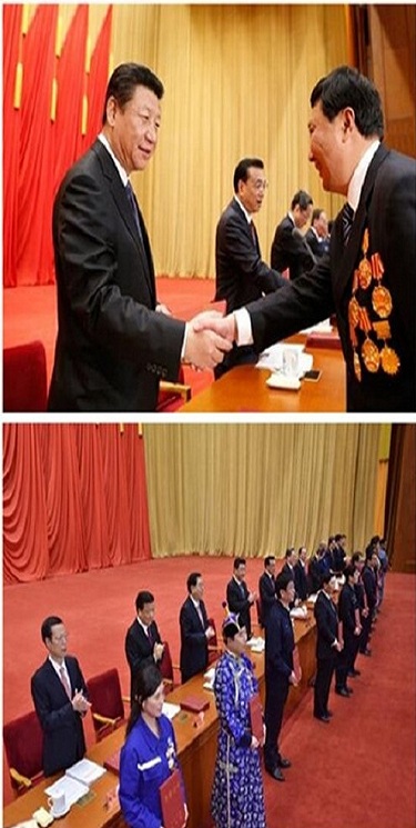 May Day Awards in People's Great Hall - Meet Xi Jinping Li Keqiang and other leaders